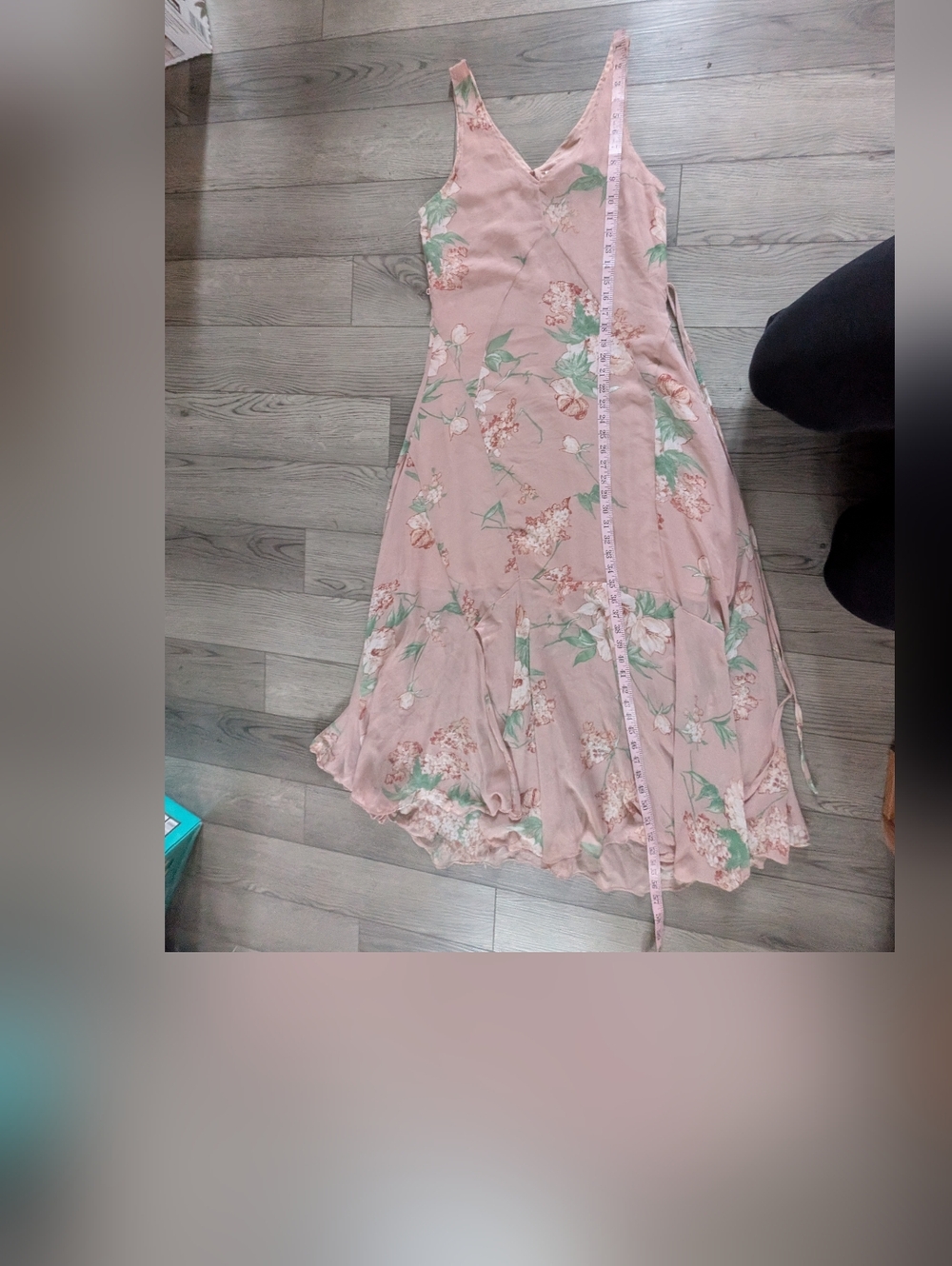 Dress Forum Blush Baby Pink Floral Maxi Fairycore Ethereal Dress Size Small - Picture 9 of 9
